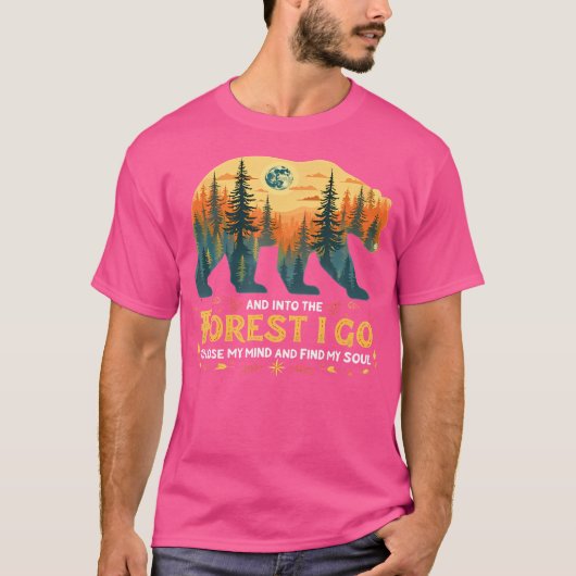 Grappig in het bos ga ik om mijn verstand te verli t-shirt (Voorkant)