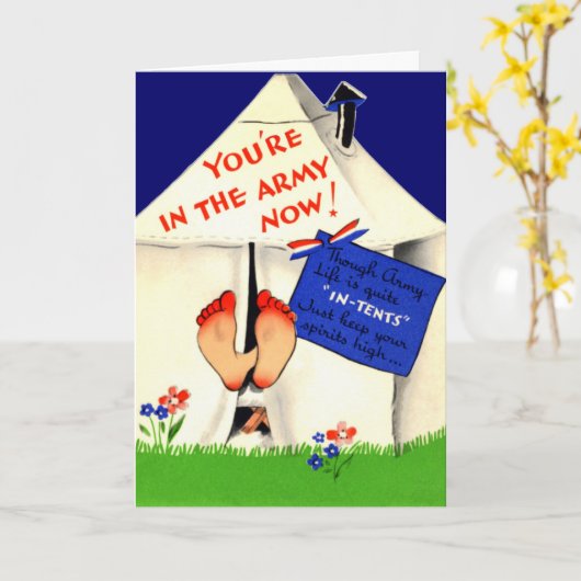 Grappig in het leger nu Kaart (Gele Bloem)