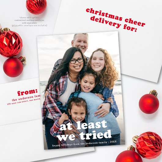 Grappig in ieder geval hebben we kerst één foto ge feestdagenkaart