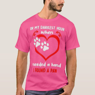 grappig in mijn donkerste uur toen ik een hand nod t-shirt