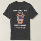 grappig in mijn donkerste uur toen ik een hand nod t-shirt (Design voorkant)