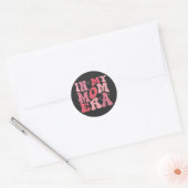 Grappig In Mijn Moeder Tijdperk Liefhebber Groovy Ronde Sticker (Envelop)