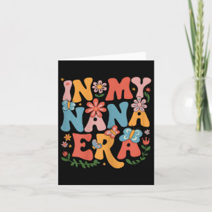 Grappig in mijn Nana Era Retro Groovy Moederdag Na Kaart