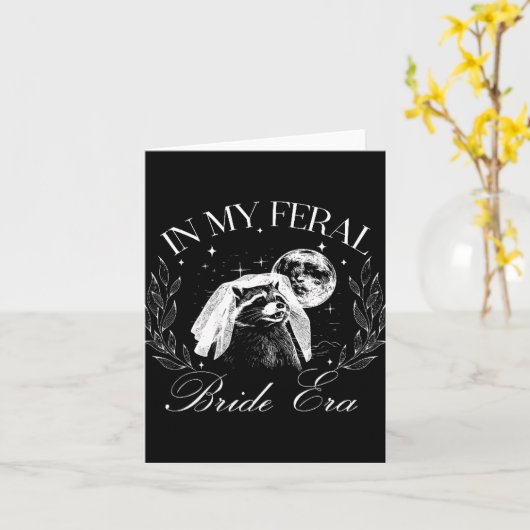 Grappig in mijn verwilderde bruid tijdperk Schatti Kaart (Gele Bloem)