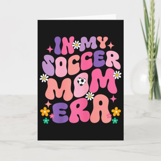 Grappig In Mijn Voetbalmoeder Tijdperk Groovy Graf Kaart (Voorkant)