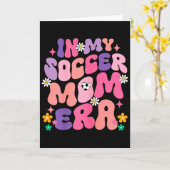 Grappig In Mijn Voetbalmoeder Tijdperk Groovy Graf Kaart (Gele Bloem)