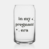 Grappig in mijn zwangere tijdperk zwangerschapscad blikvorm glas (Achterkant)