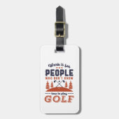 Grappig in ruste Golf Player Golfer Dad Love Golfi Bagagelabel (Voorkant verticaal)