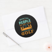 Grappig in ruste Golf Player Golfer Love Golfing Ronde Sticker (Envelop)