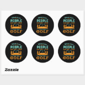 Grappig in ruste Golf Player Golfer Love Golfing Ronde Sticker (Vel)