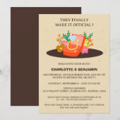 Grappig informeel verlovingsfeest kaart (Voorkant / Achterkant)