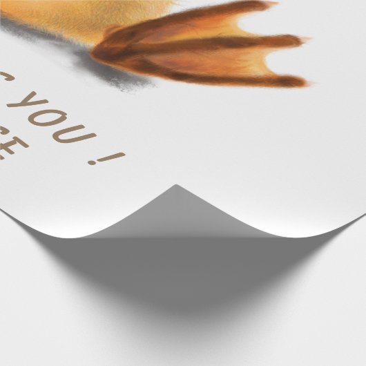 Grappig inpakpapier Happy Yellow Duck - Smile (Hoek)