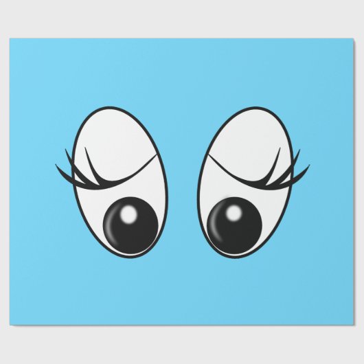 Grappig inpakpapier nieuwsgierige ogen - aangepast (Vlak)