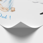 Grappig Inpakpapier Ooievaar met Baby - Aangepaste (Hoek)