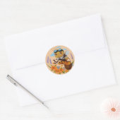 Grappig Insect- schattig en heerlijk Honey Bee Ronde Sticker (Envelop)