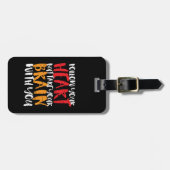 Grappig Inspirerend citaat volgt je hart Bagagelabel (Voorkant horizontaal)