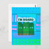 Grappig Inspirerend Grafisch dat ik me verveel van Briefkaart (Voorkant / Achterkant)