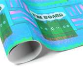 Grappig Inspirerend Grafisch dat ik me verveel van Cadeaupapier (Rol Hoek)