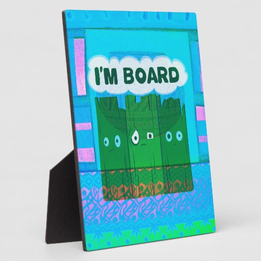 Grappig Inspirerend Grafisch dat ik me verveel van Fotoplaat (Zijkant)