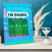 Grappig Inspirerend Grafisch dat ik me verveel van Fotoplaat (Zijkant)