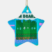 Grappig Inspirerend Grafisch dat ik me verveel van Keramisch Ornament (Rechts)