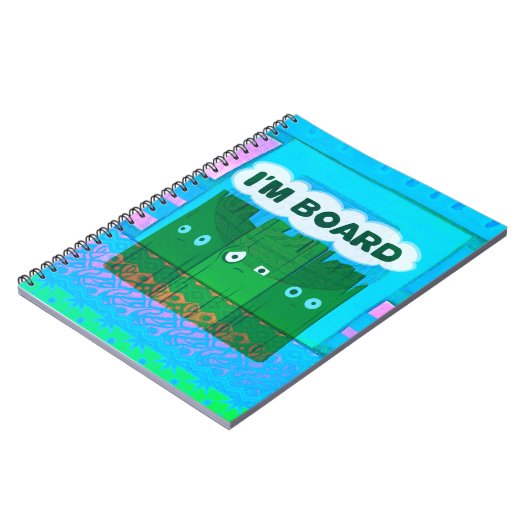 Grappig Inspirerend Grafisch dat ik me verveel van Notitieboek (Linkerzijde)