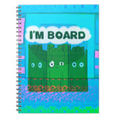 Grappig Inspirerend Grafisch dat ik me verveel van Notitieboek (Voorkant)