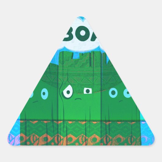 Grappig Inspirerend Grafisch dat ik me verveel van Sticker (Voorkant)