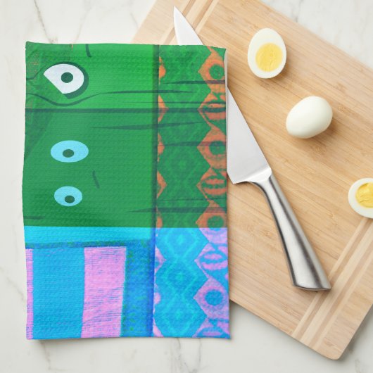 Grappig Inspirerend Grafisch dat ik me verveel van Theedoek (Quarter Fold)