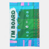 Grappig Inspirerend Grafisch dat ik me verveel van Theedoek (Verticaal)