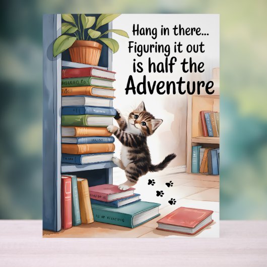 Grappig Inspirerend hangt er in Acryl Bord (Neutraal)