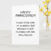 Grappig inspirerend jubileum kaart (Gele Bloem)