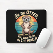 Grappig Inspirerend Otter Positiviteit Motiverend Muismat (Met muis)
