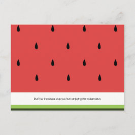 Grappig & Inspirerend Watermeloen Briefkaart
