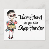 Grappig Inspirerend werk hard zodat je hard kunt w Briefkaart (Voorkant)