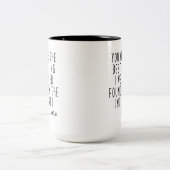 Grappig internet dating, je bent het beste ding ca tweekleurige koffiemok (Center)