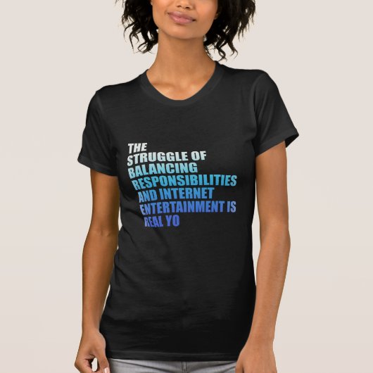 Grappig internet meme Gen Z humor quote T-shirt (Voorkant)