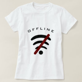 Grappig Internet T-shirt offline - aangepaste teks