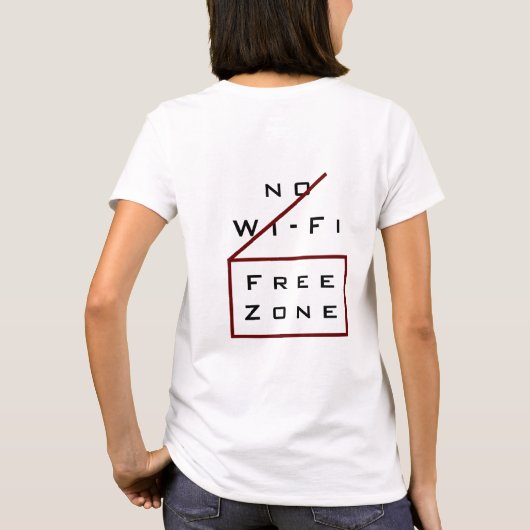 Grappig Internet T-shirt offline - aangepaste teks (Achterkant)