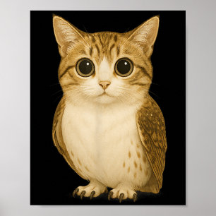 Grappig Internet Trendy Meme Vervloekte Kat Uil Hy Poster