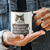 Grappig Introvert Cats teken Mok
