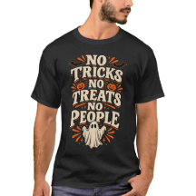 Grappig introvert Halloween T-shirt, geen trucs