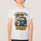 Grappig introvert kat kinderen T-shirt (Voorkant)