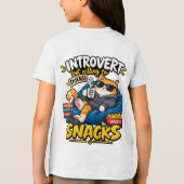 Grappig introvert kat kinderen T-shirt (Achterkant)