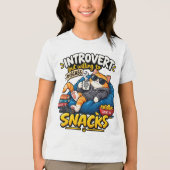 Grappig introvert kat kinderen T-shirt (Voorkant)