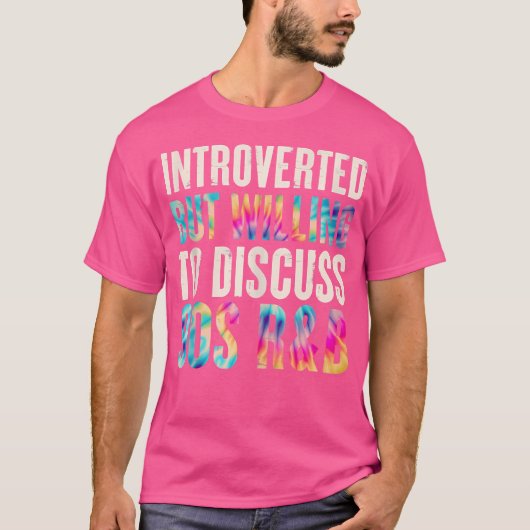 Grappig introvert maar bereid om 90s RB in te besp T-shirt (Voorkant)
