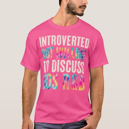 Grappig introvert maar bereid om 90s RB in te besp T-shirt (Voorkant)