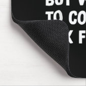 Grappig introvert maar bereid om belastingfraude t muismat (Hoek)