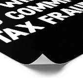 Grappig introvert maar bereid om belastingfraude t poster (Hoek)