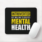 Grappig introvert maar bereid om over geestelijke muismat (Met muis)